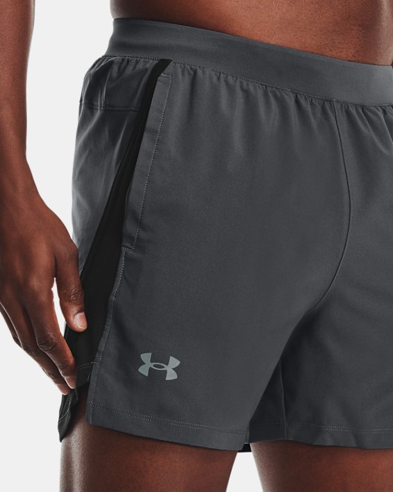 Men's UA Launch Run 5" Shorts, Gray, pdpMainDesktop image number 4